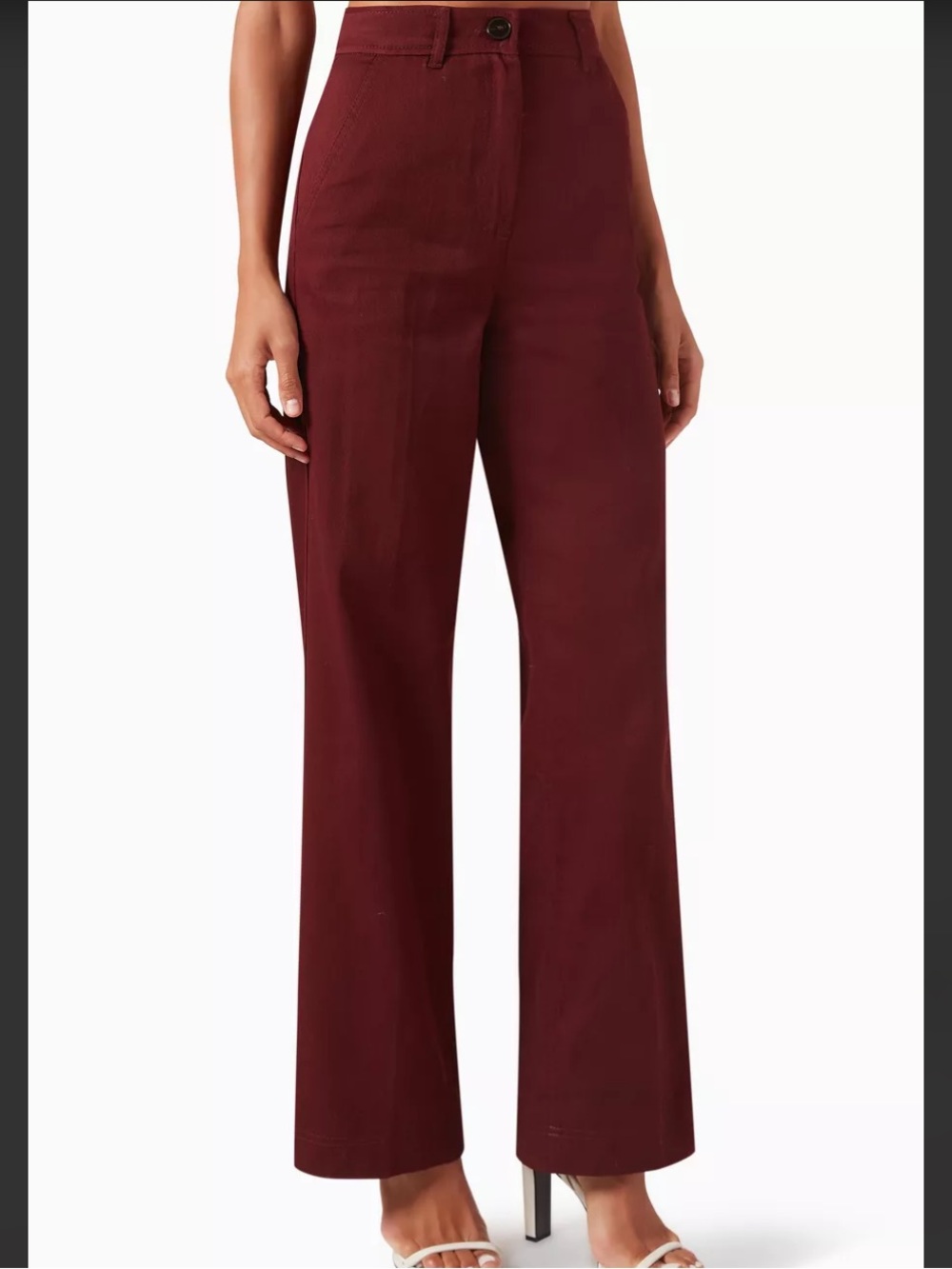 Marella Sidro Wide Leg Pants Stretch Cotton 8